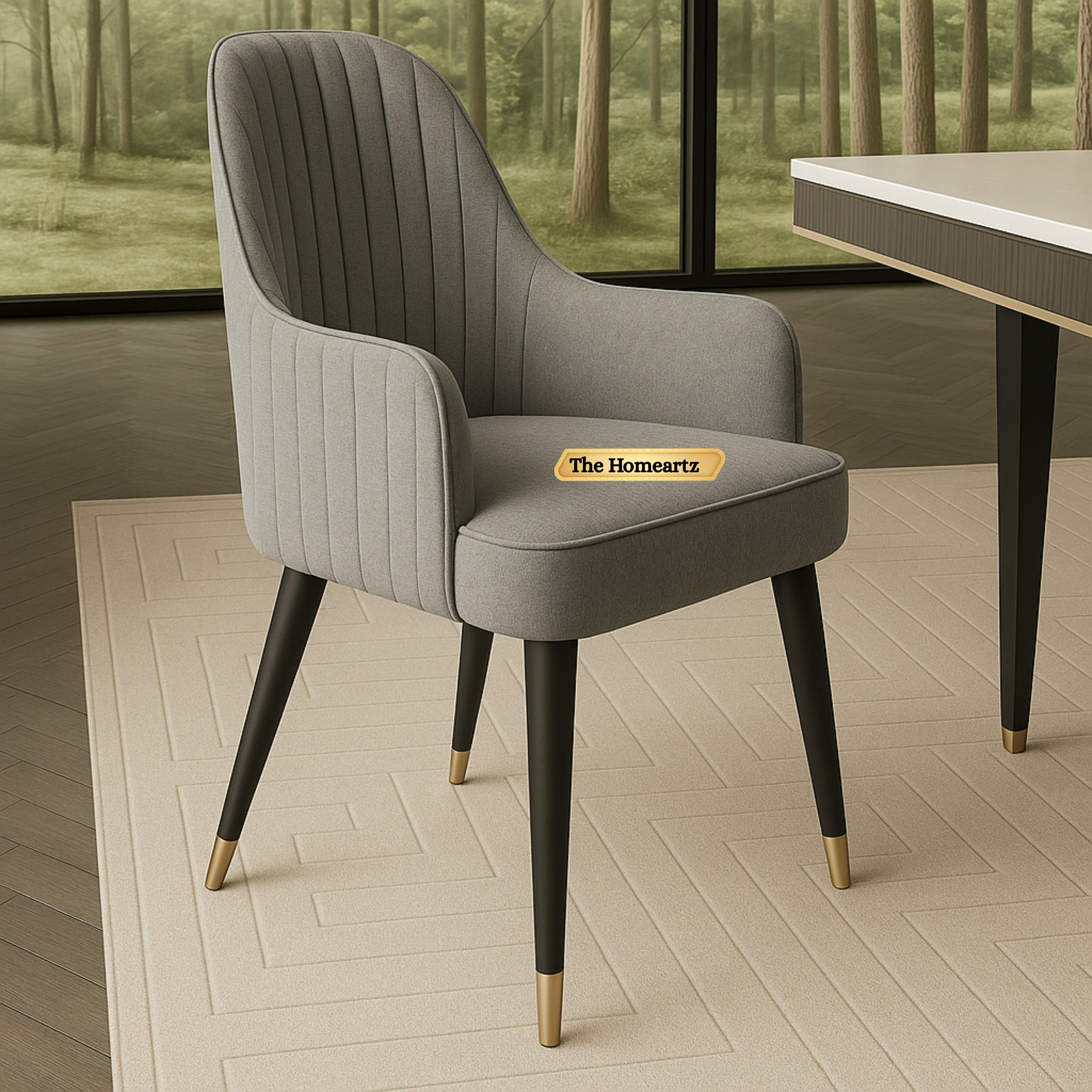 The Homeartz Modern Velvet Dining Chair | Accent Chair for Living Room, Bedroom, Study, Cafe & Restaurant